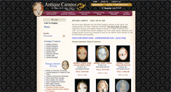 Desktop Screenshot of antiquecameos.com