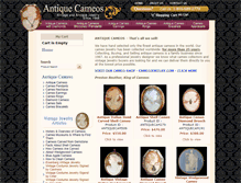 Tablet Screenshot of antiquecameos.com